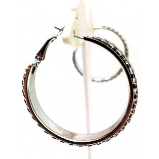THE SHINY CIRCLE Hoop Earrings Jewelry Women Dangle Omega Back Classy Fashion 3